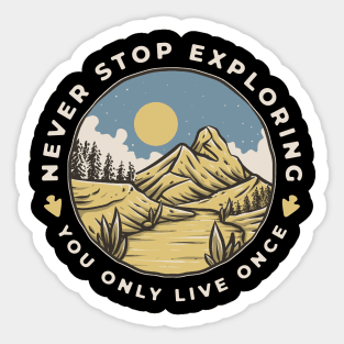 Desert - Mountain Adventure Sticker